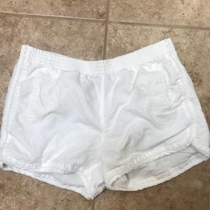 J. Crew white linen shorts